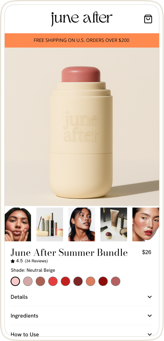 Existing PDP: June After Cream Pocket Balm